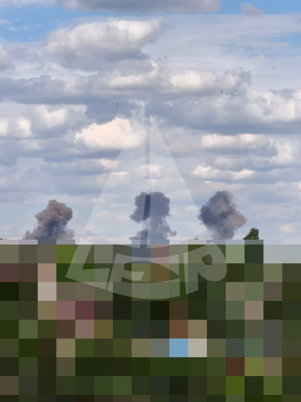 Прилеты ФАБ с УМПК по цели в Запорожье