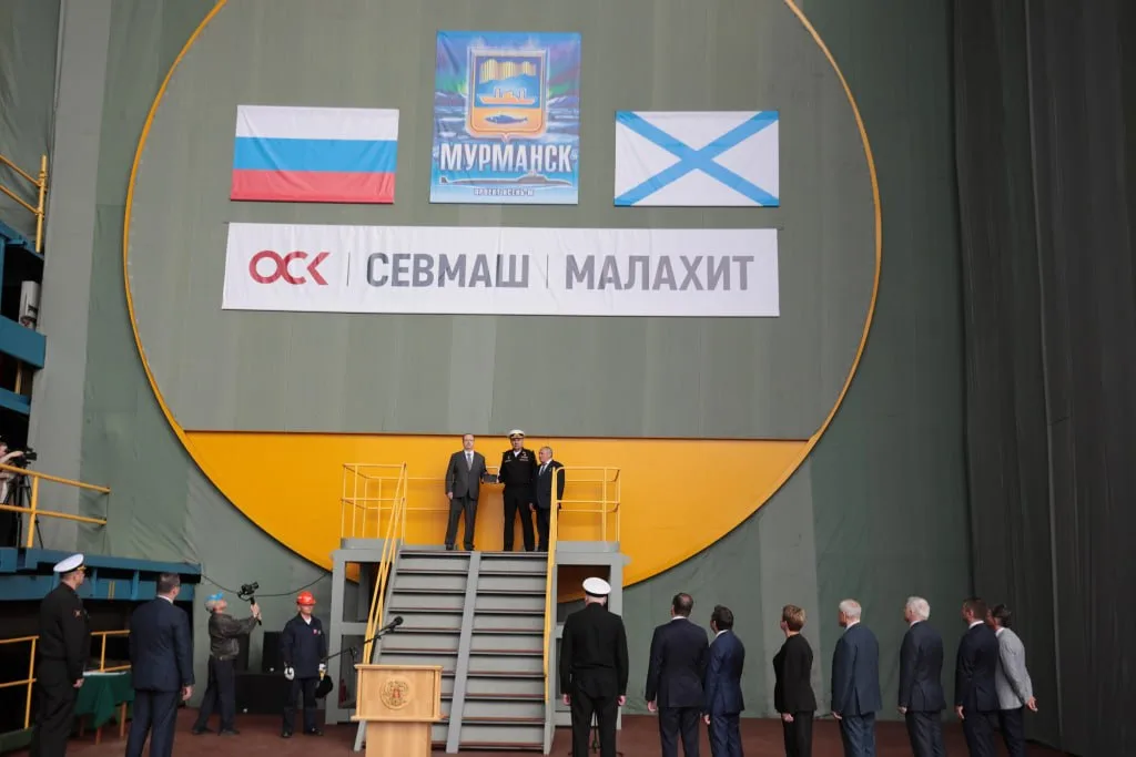 Сегодня на предприятии «Севмаш» в Северодвинске заложили многоцелевую атомную подводную лодку с крылатыми ракетами «Мурманск» проекта 885М «Ясень-М»