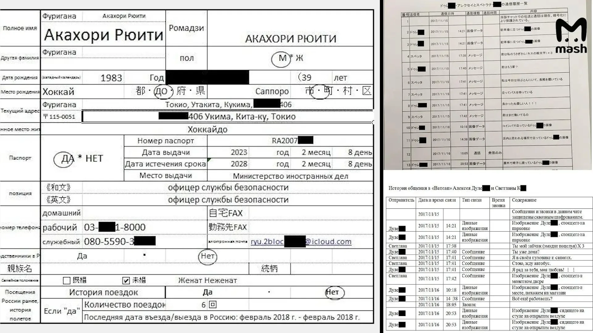 Японские спецслужбы следят за россиянами. Об этом стало известно из слитых баз данных с компьютера агента-дипломата Акахоры Рюити, который работает в представительстве страны Восходящего солнца в Южно-Сахалинске