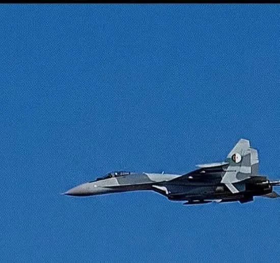 Свежие кадры пары истребителей Су-35 ВВС Алжира. Наши дни