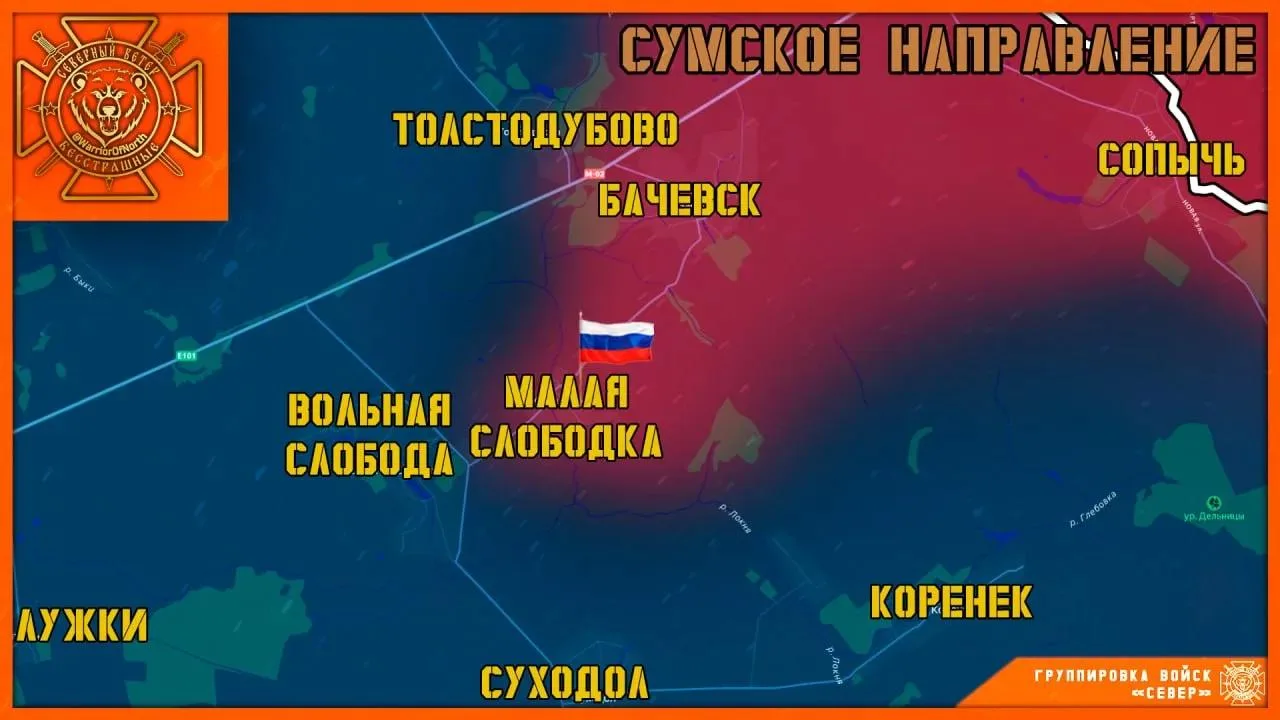 Группировка войск "Север" освободила село Малая Слободка в Сумской области