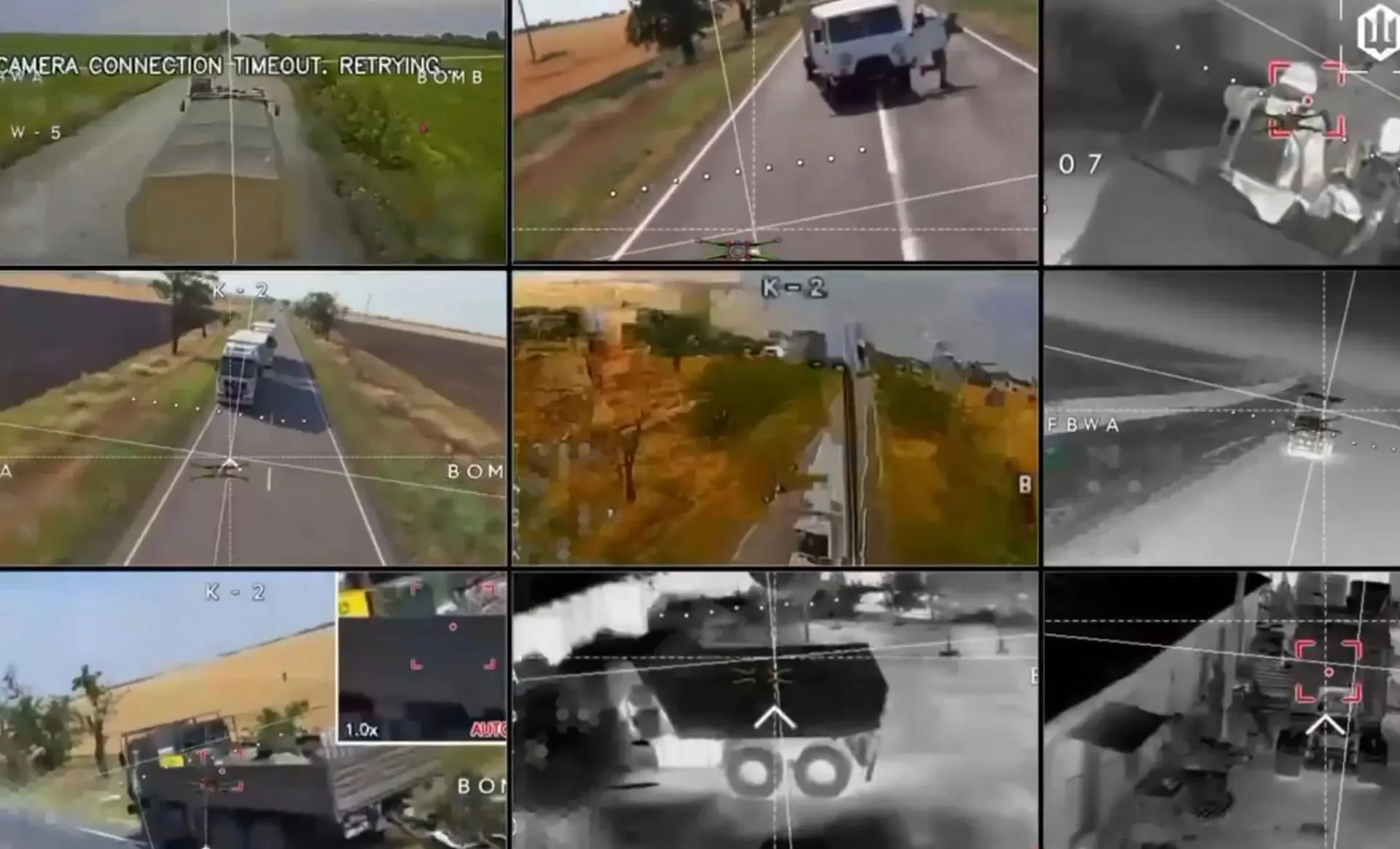 Противник публикует очередные видео с атаками по автотранспорту на дорогах и автостоянках в приграничных регионах