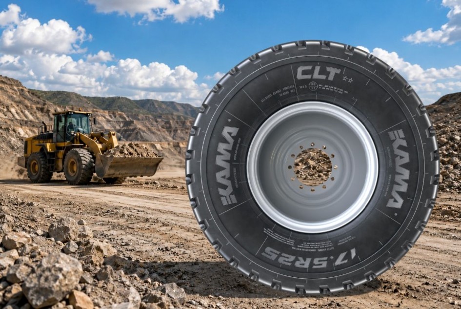 KAMA TYRES начала выпуск новой индустриальной шины KAMA CLT для тяжелой техники