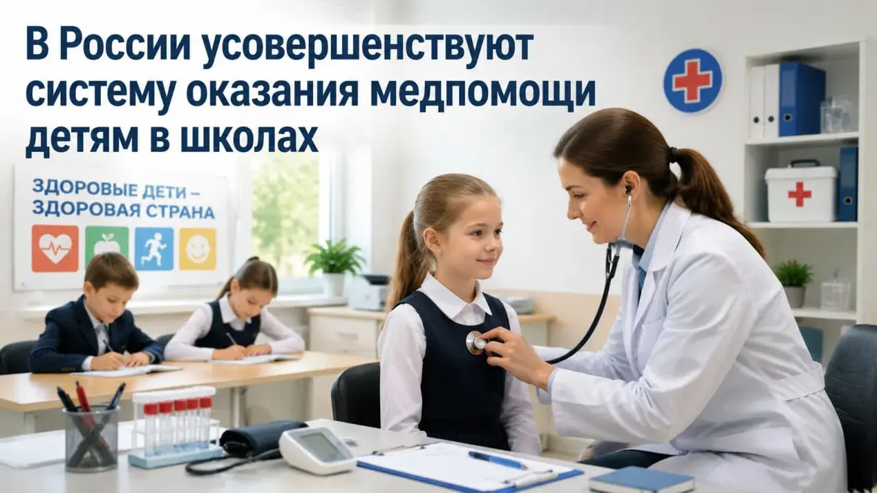 В российских школах усилят медицинскую помощь детям