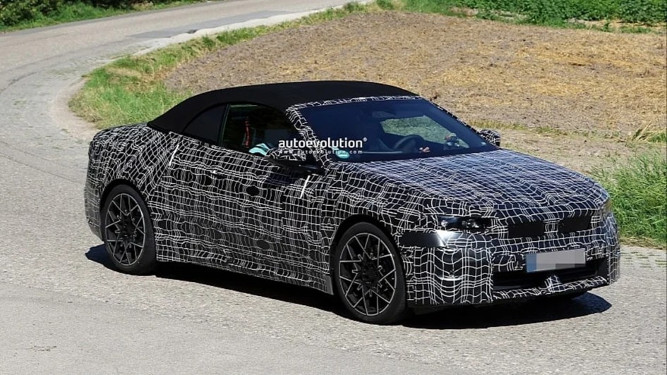 BMW i4 Convertible Neue Klasse: первые фото прототипа и детали запуска в 2028 году