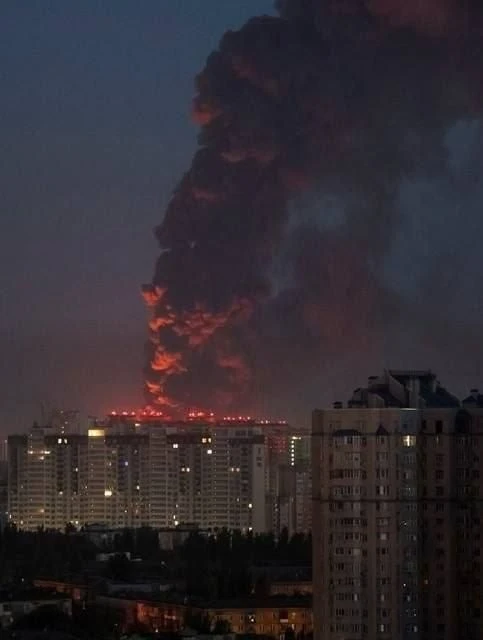 Киев в огне: комбинированный удар из 4 типов ракет