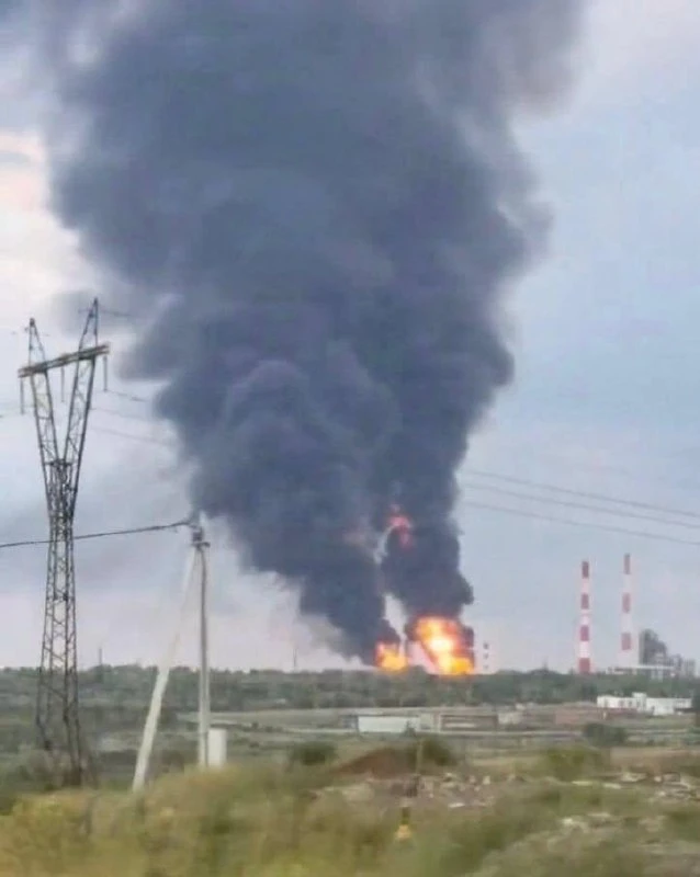 Атакован НПЗ в Сызрани Самарской области