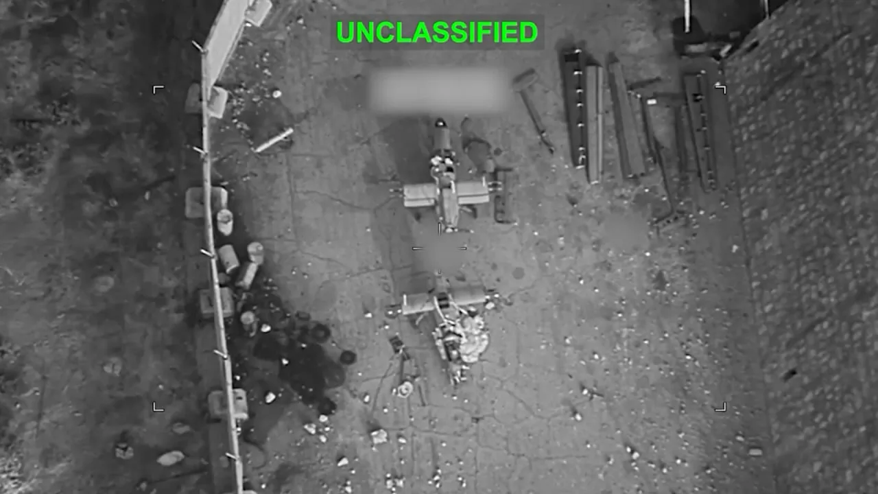 Удары ВВС США по иранскому ЗРК AD-08 Majid, разобранным разведывательно-ударным БПЛА Mohajer-6, вышке связи и транспортируемому дрону-камикадзе Kaman-99