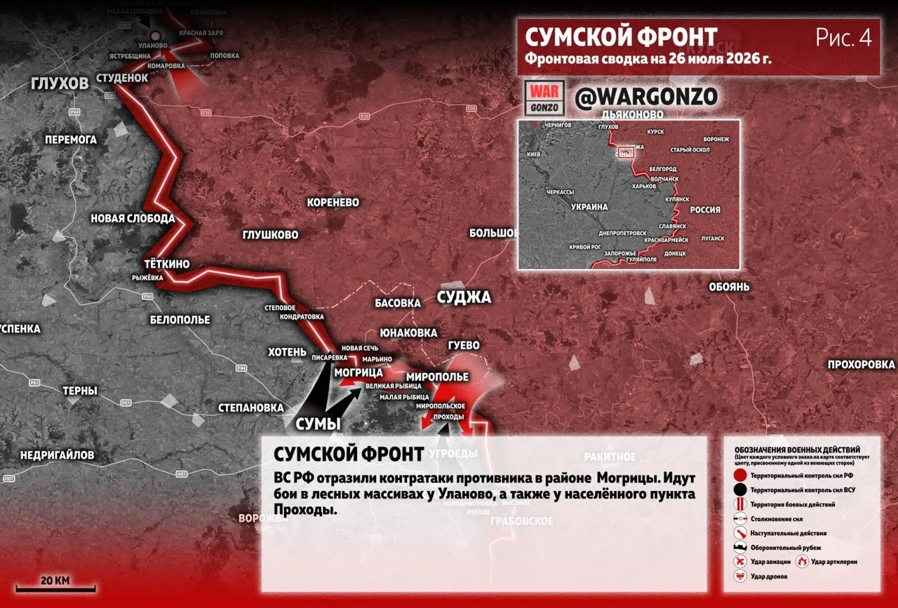 Варгонзо: Фронтовая сводка на утро 26.07.26