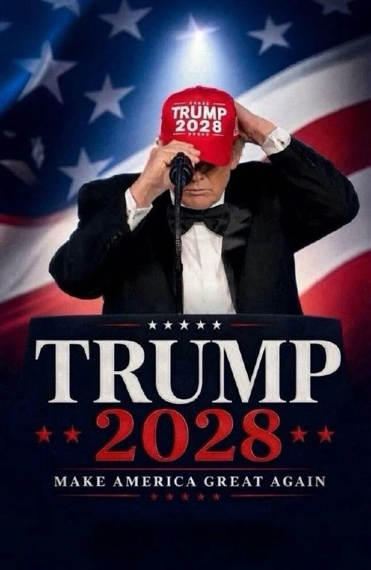 «Trump 2028» и кепки по $50: Трамп снова намекает на свой третий срок