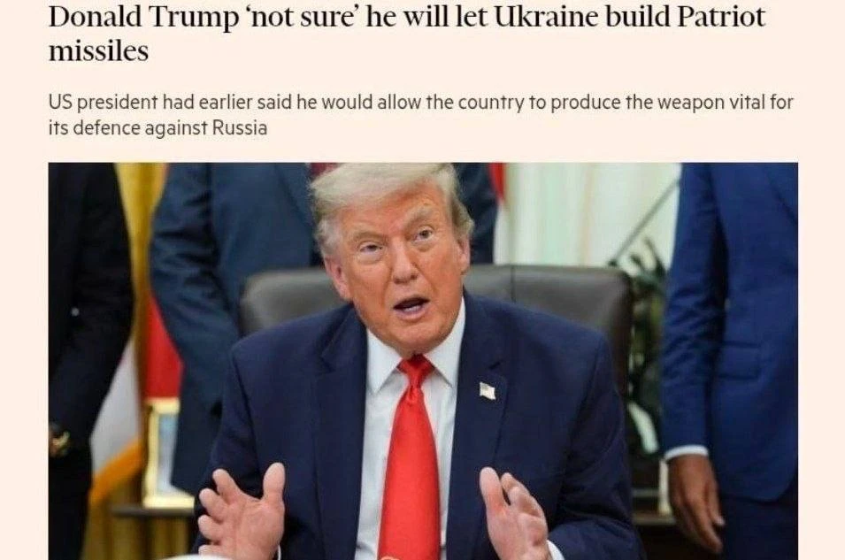 Трамп поставил под сомнение передачу Украине лицензии на ракеты для Patriot