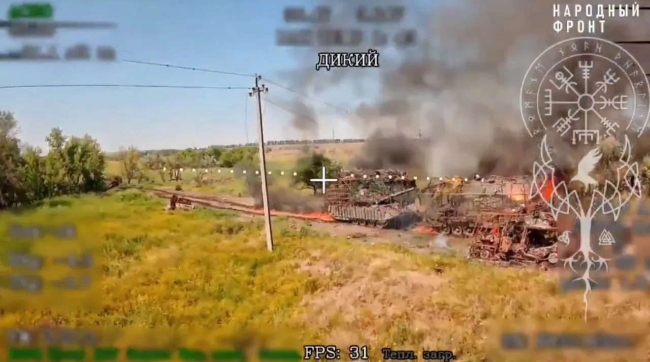 В украинском сегменте соцсети X (экс Twitter) всплыло любопытное видео с якобы разгромом колонны ВСУ на северном выезде из Константиновки