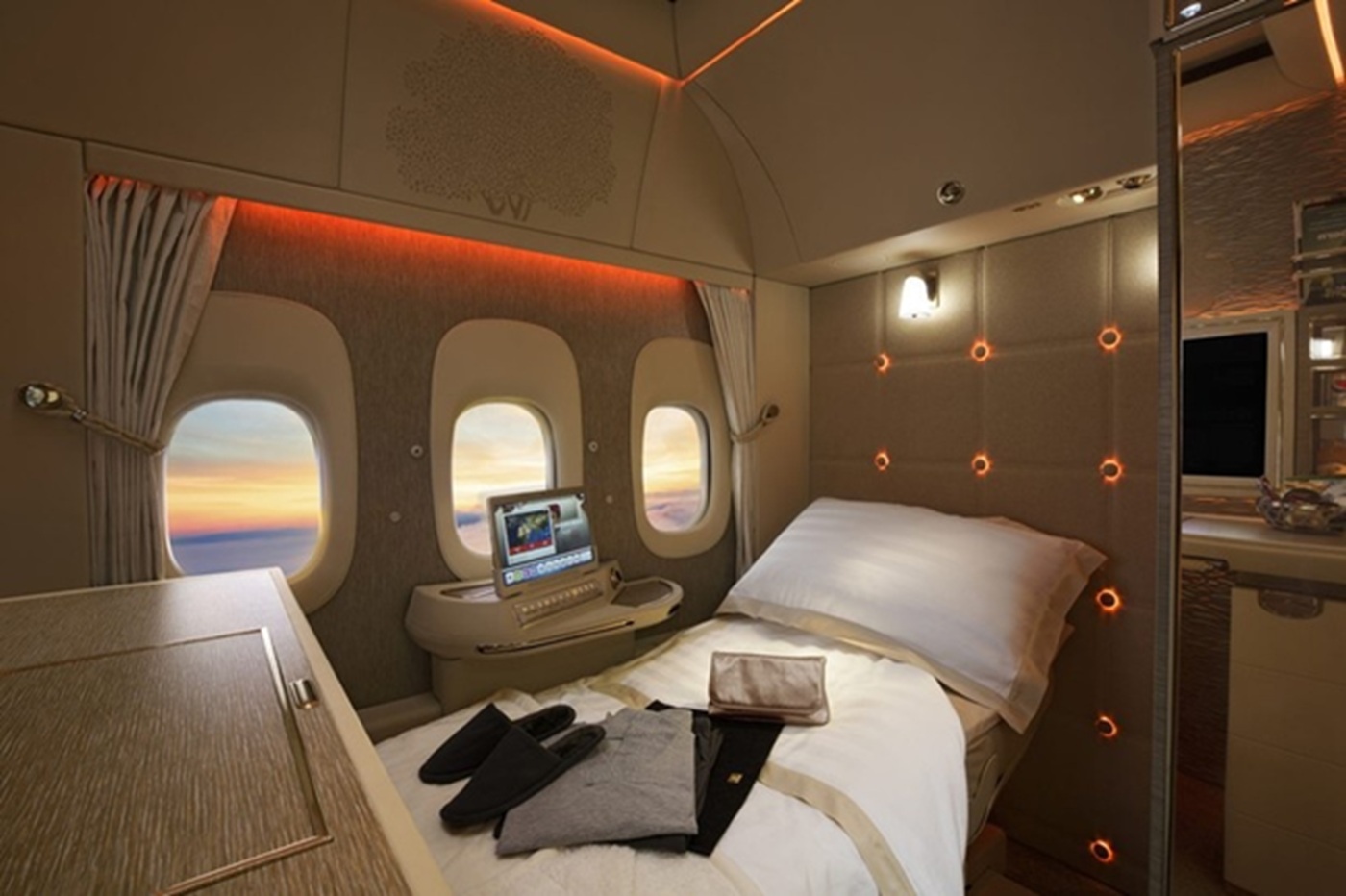 Airbus A380 Etihad Airways: душ и трехкомнатные апартаменты на борту