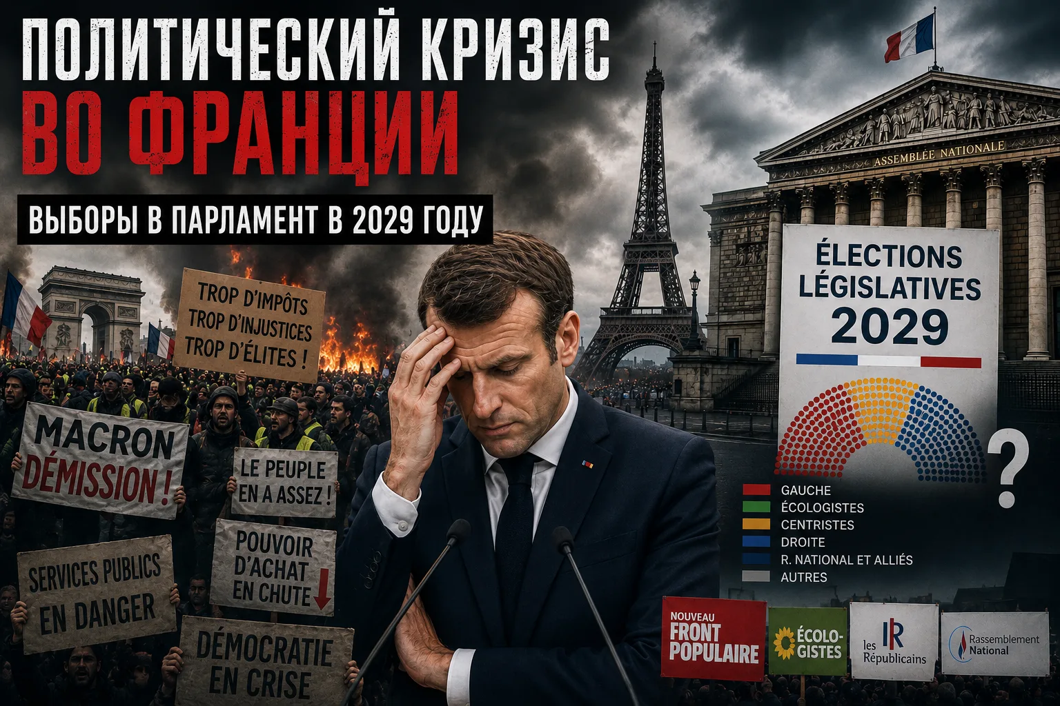 Политический кризис во Франции и выборы в парламент в 2029 году
