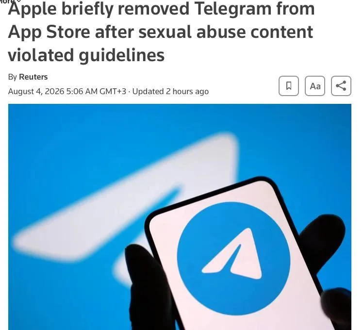 Apple вернула Telegram в App Store: мессенджер удаляли из-за материалов с насилием над детьми