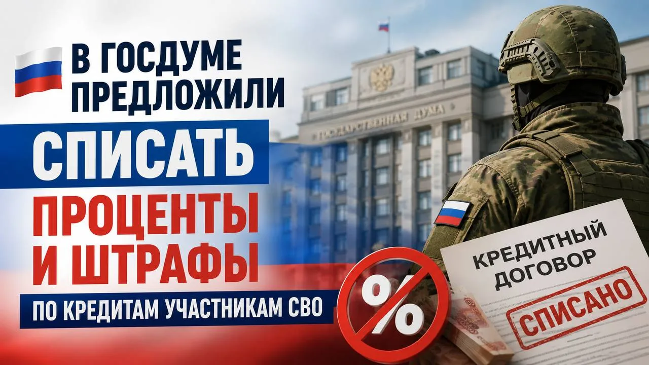 В Госдуме предложили списать проценты и штрафы по кредитам участникам СВО