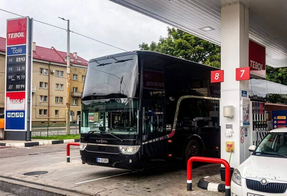 Автобусы из Германии продолжают экономить на солярке в Калининграде