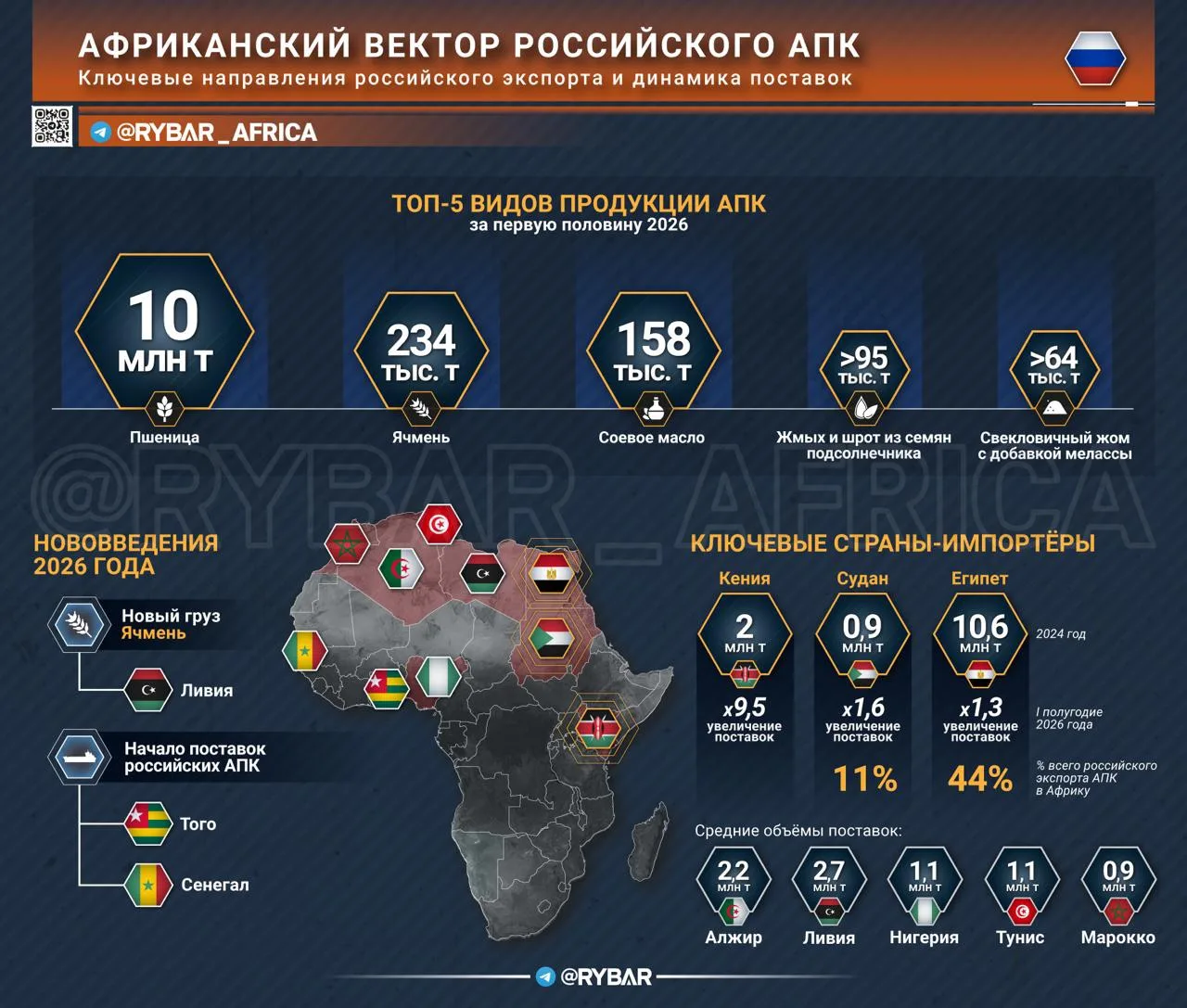 Зерно России на африканском континенте