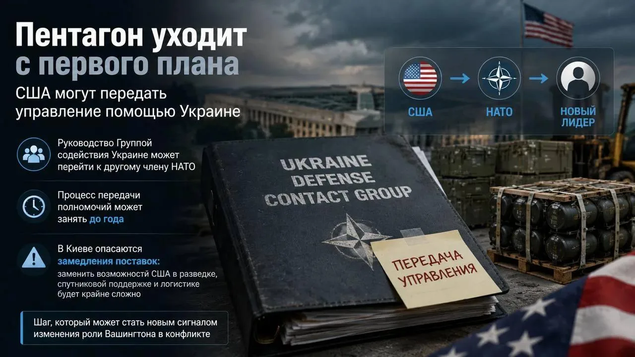 Пентагон уходит с первого плана: США могут передать управление помощью Украине