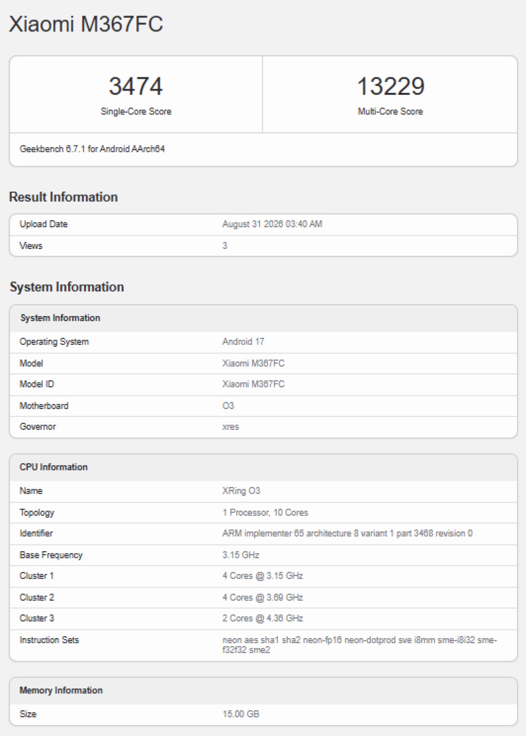 Планшет Xiaomi Pad 9 Pro Max прошел Geekbench | DGL.RU