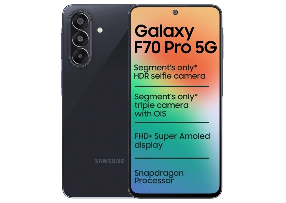 Смартфон Samsung Galaxy F70 Pro получил батарею емкостью 6000 мАч и шестилетнюю поддержку обновлений картинка Смартфон Galaxy F70 Pro: батарея 6000 мАч | DGL.RU