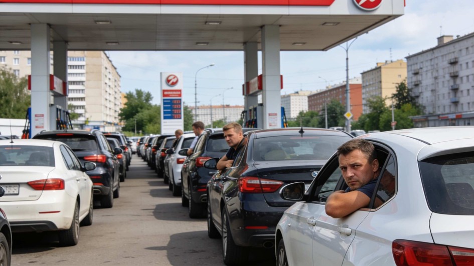 Очереди на АЗС в Москве снова выросли: бензин исчезает с заправок