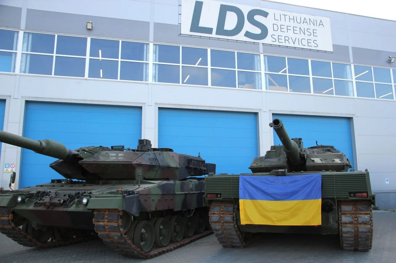 Литовская компания LDS сообщает, что отремонтировала два украинских танка Leopard 2