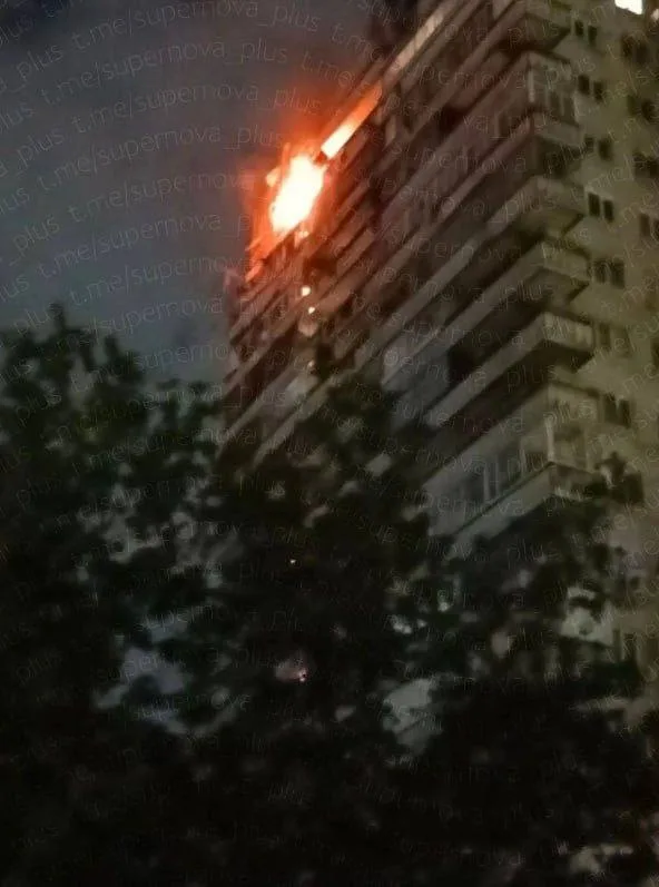 Кадры последствий атаки БПЛА на Ростовскую область