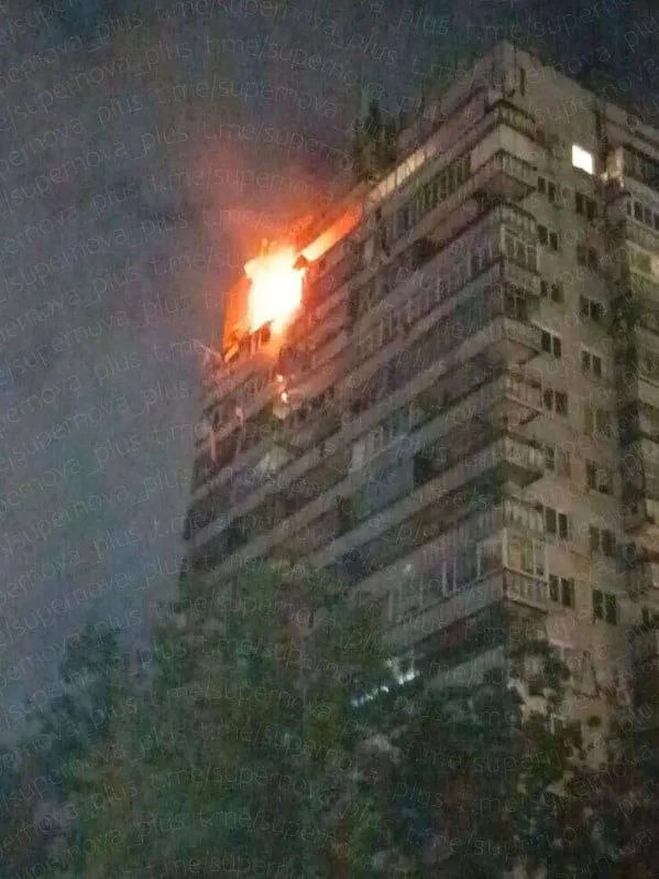 Кадры последствий атаки БПЛА на Ростовскую область