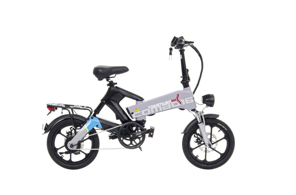 Yokamura Combo 16 Grey Black: запас хода 50 км, мотор 500 Вт и легкая рама