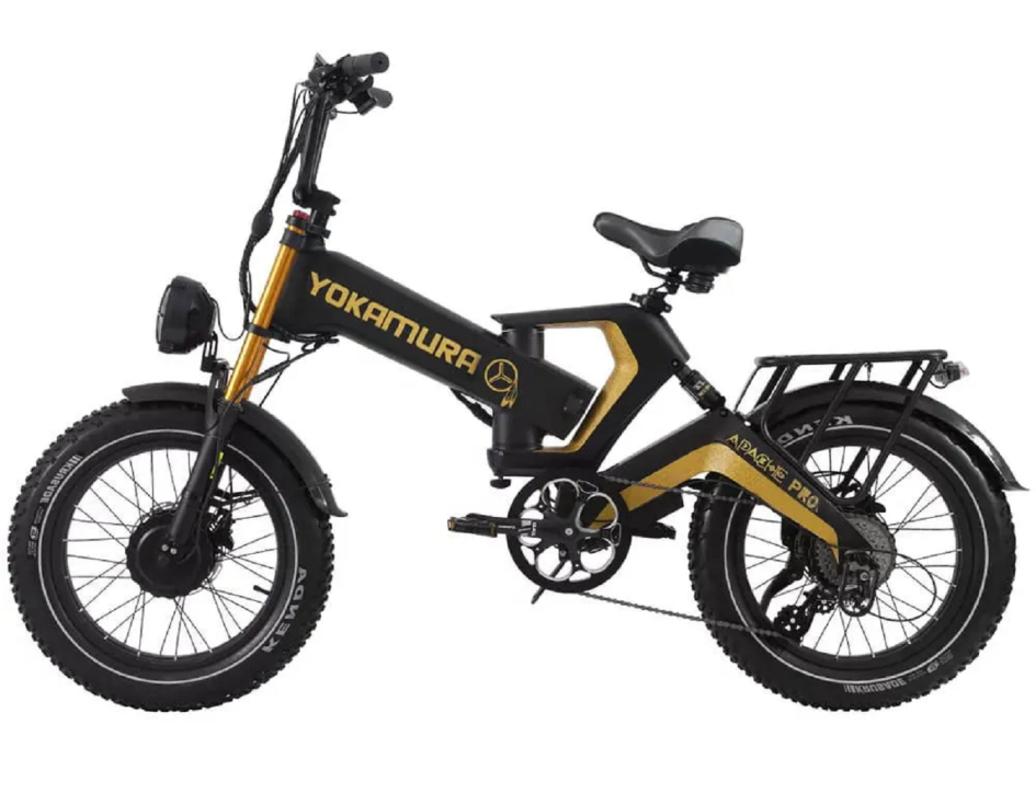 Yokamura Apache Pro: электровелосипед с полным приводом и запасом хода до 80 км