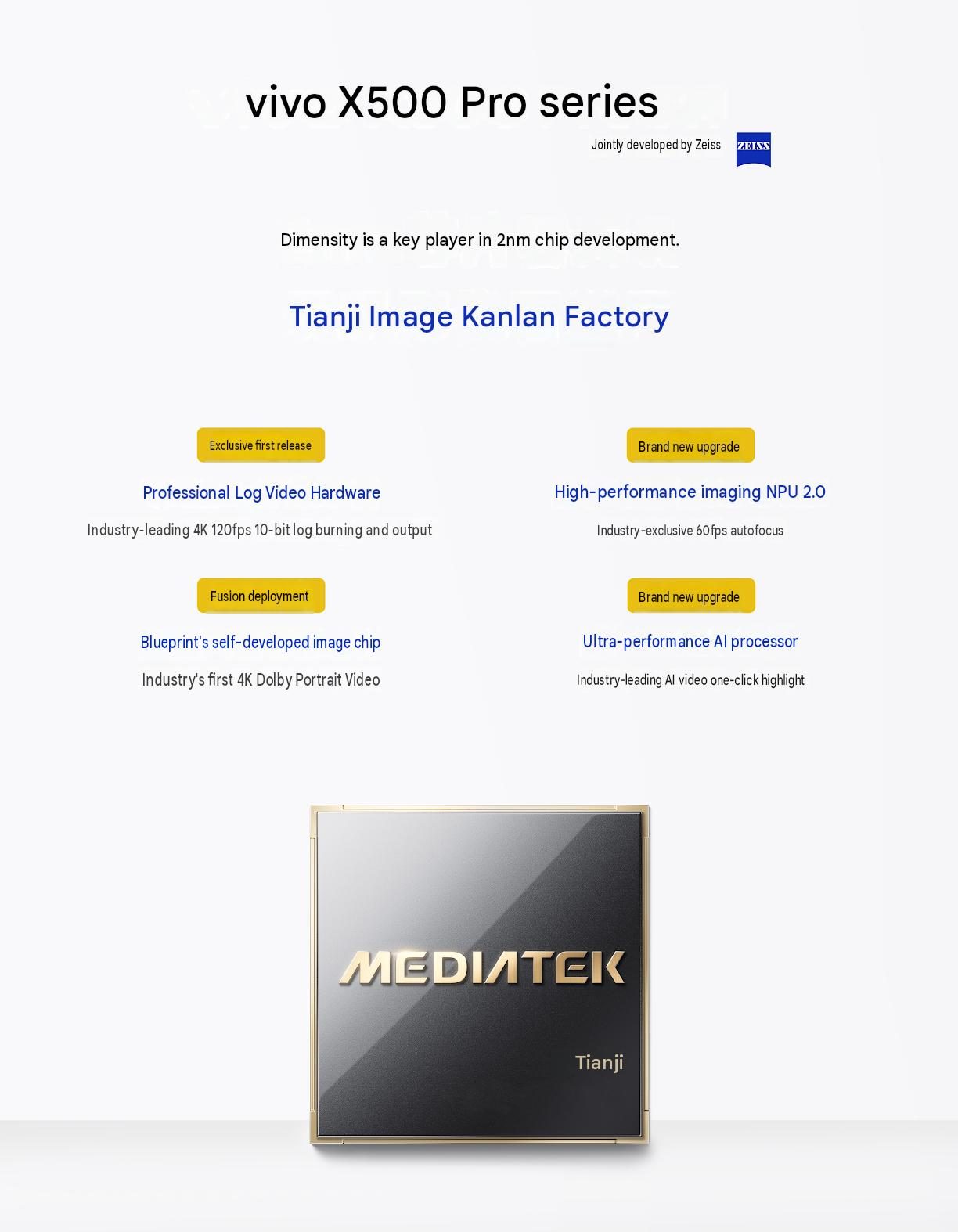 Характеристики vivo X500 Pro и X500 Pro Max | DGL.RU