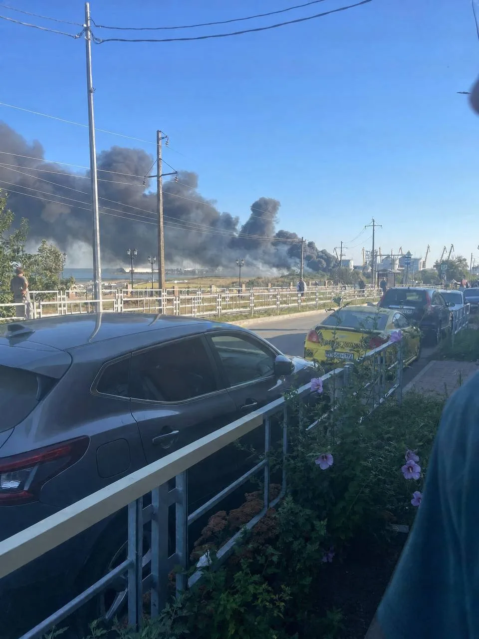 БПЛА атаковали порт в Ейске Краснодарского края
