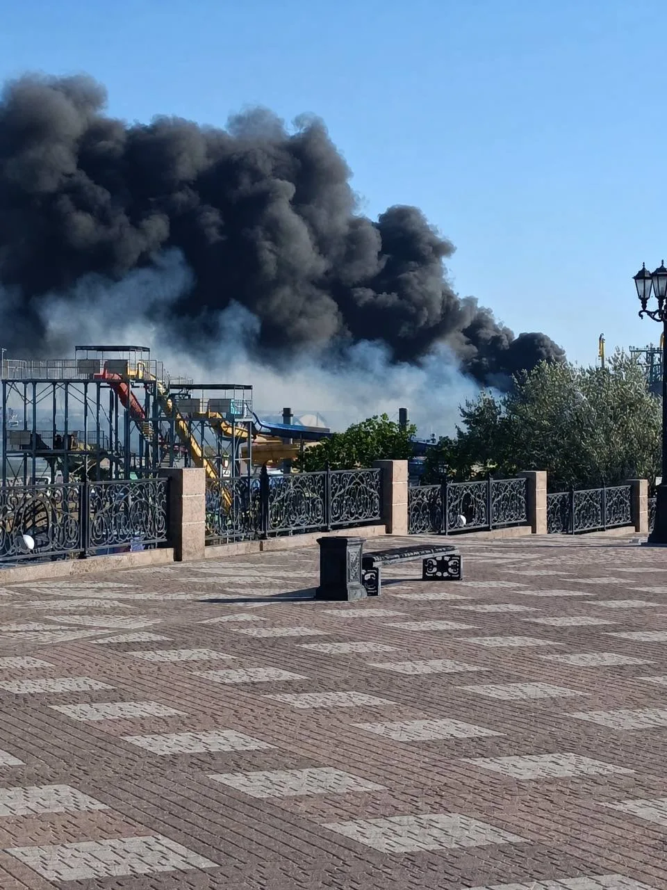 БПЛА атаковали порт в Ейске Краснодарского края
