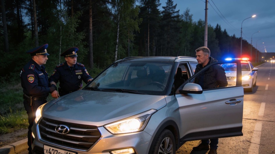 Погоня с выстрелами: водитель Hyundai пытался скрыться от ДПС в Петербурге
