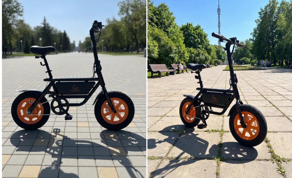 KUGOO V1 PLUS 48V 7.8Ah: складной электровелосипед с широкими колесами для города и дачи