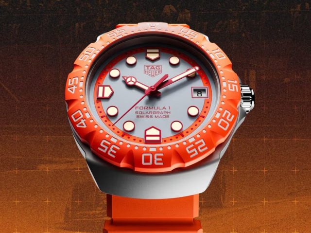 Часы TAG Heuer Drops Bright Orange Formula 1 Solargraph для заключительного этапа Гран-при Нидерландов