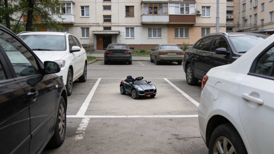 Владельцы авто в Москве заняли парковки детскими электромобилями - чем это грозит