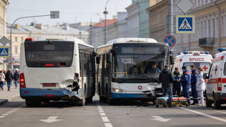 В Петербурге после аварии с автобусами в больницах остаются 10 человек