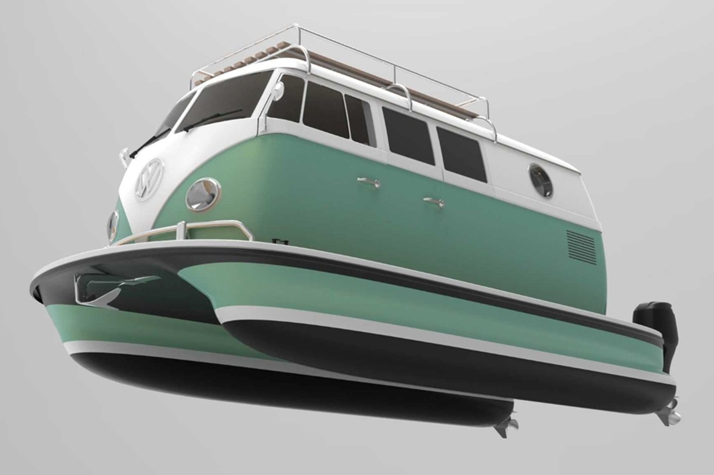 Классика на воде: Floating Motors преобразует ретроавтомобили в электрокатамараны