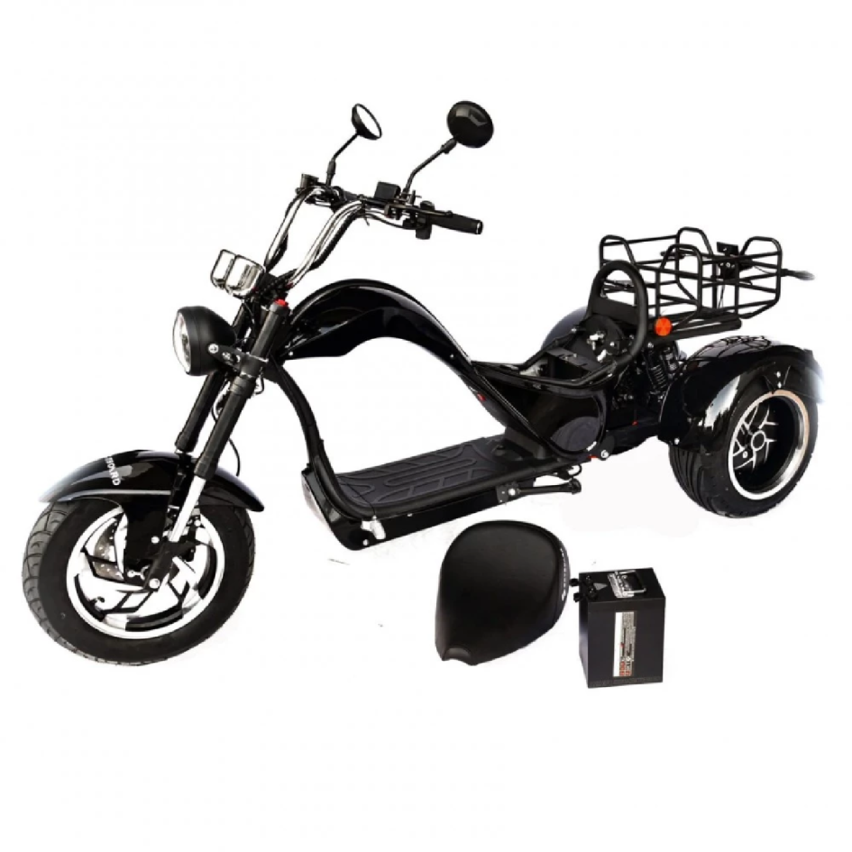 Skyboard Chopper-4000 Wide (Dnepr): электроскутер с тремя колесами и запасом хода до 49 км