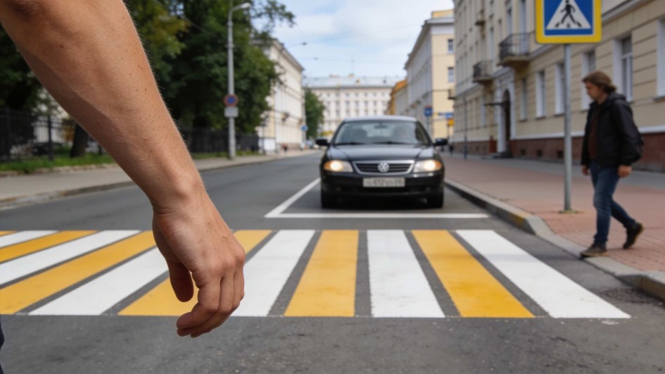 Где разрешено останавливать автомобиль рядом с пешеходным переходом