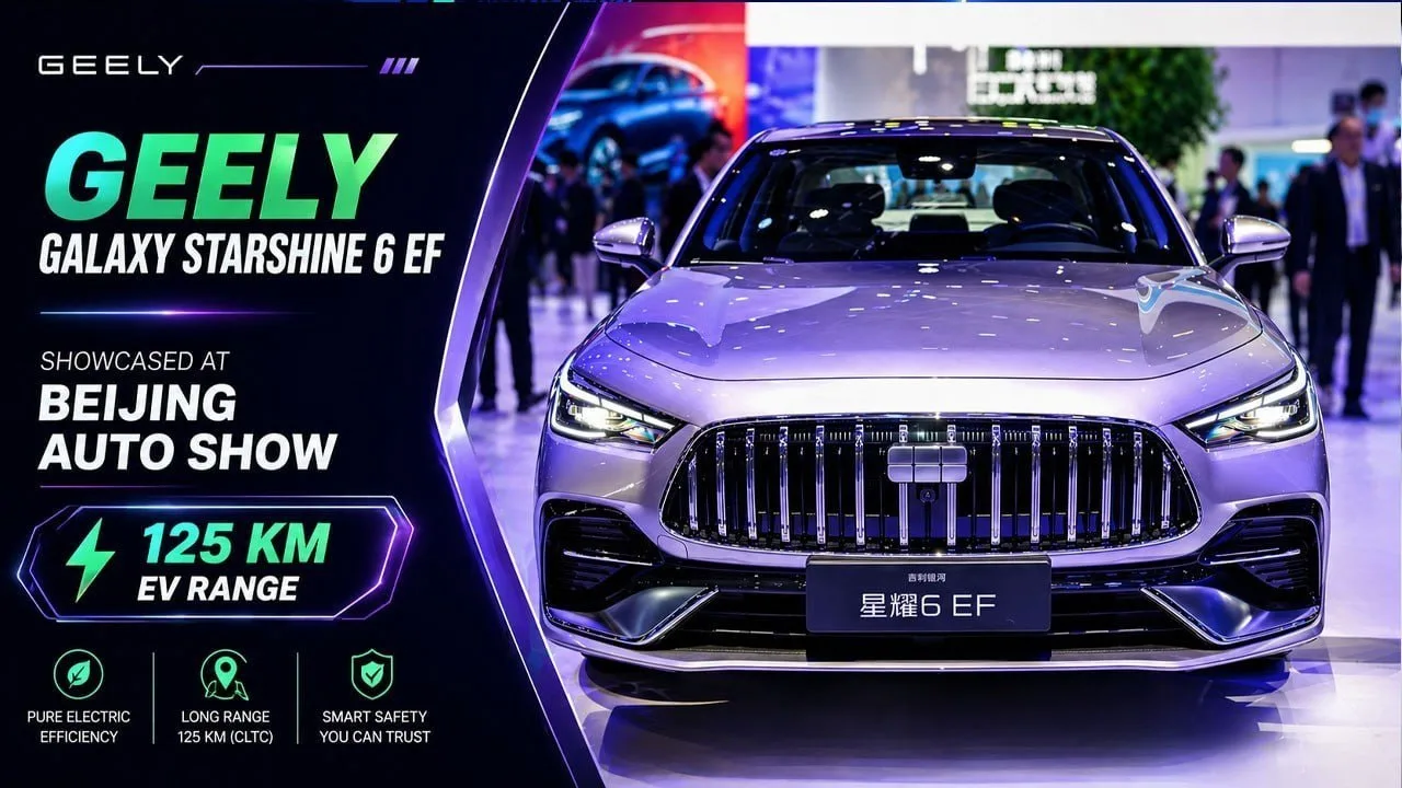 Geely показала гибрид, который можно заправлять спиртом