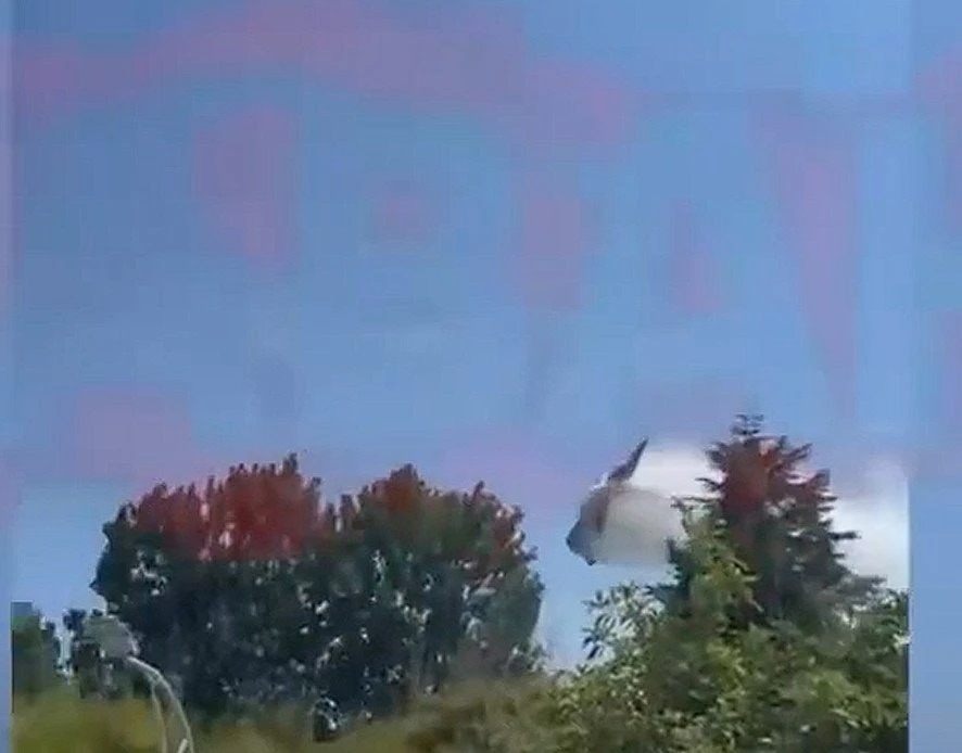 Еще одно видео крушения турецкого F-16, доказывающее теорию о том, что летчик зацепил деревья из-за лихачества