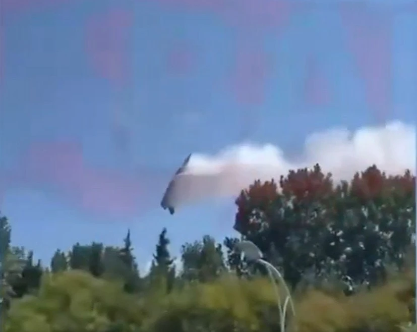 Еще одно видео крушения турецкого F-16, доказывающее теорию о том, что летчик зацепил деревья из-за лихачества