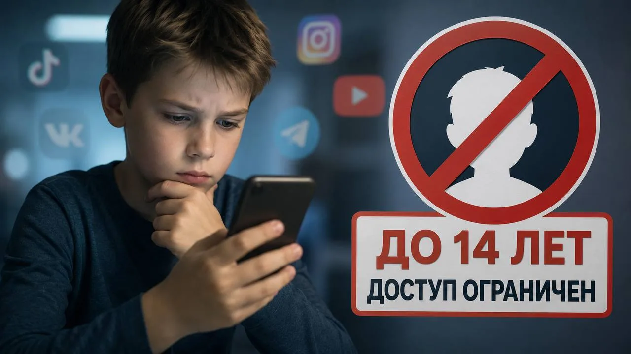 Соцсети могут ограничить для детей младше 14 лет