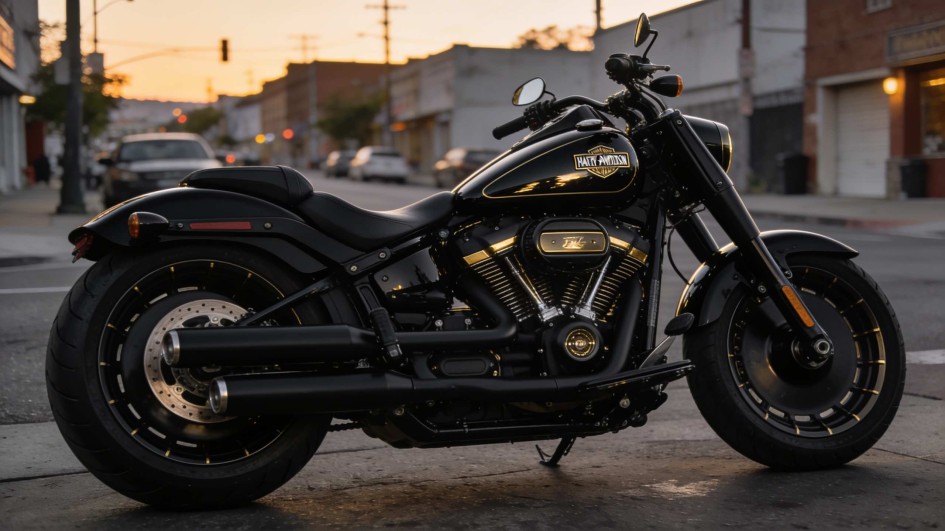 Harley-Davidson Fat Boy в радикальном тюнинге: черно-золотой Evil Boy удивляет рынком